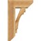 Ekena Millwork Merced Slat Rough Sawn Bracket w/ Offset Brace, Western Red Cedar, 8"W x 20"D x 32"H BKT0806X20X32MRC06RWR - alternate 3